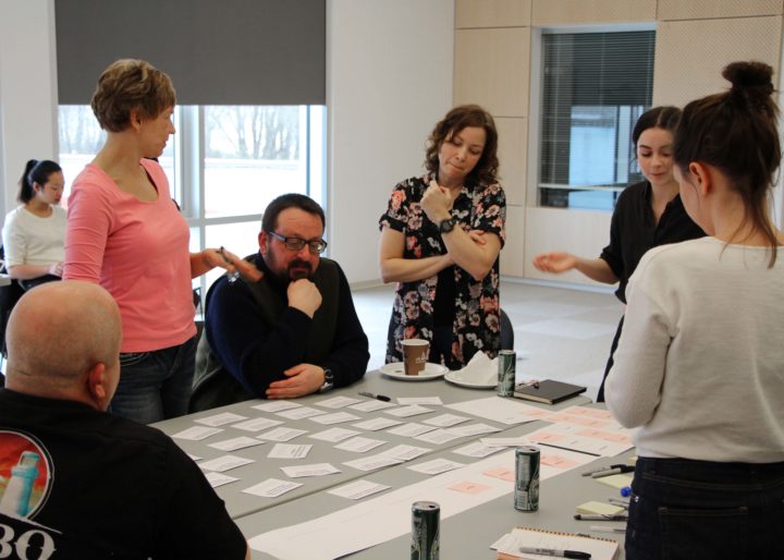 Card sorting with community members